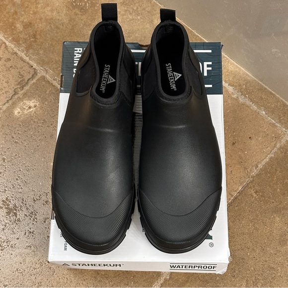 NWB Staheekum Men’s Waterproof Ankle Rain Boot - Picture 5 of 6